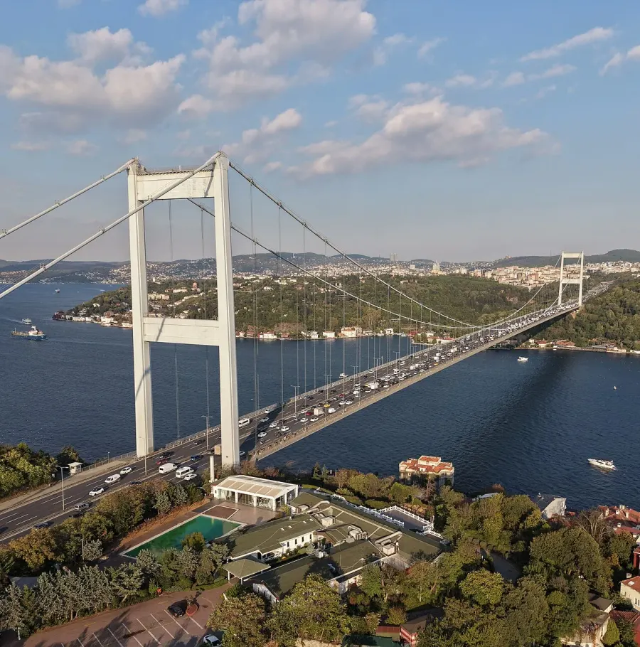 The Fatih Sultan Mehmet Bridge card