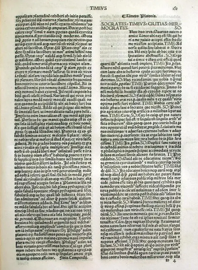 La carte Timée