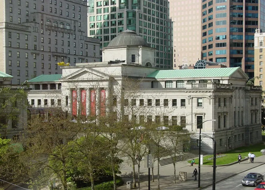 La carte Galerie d'art de Vancouver