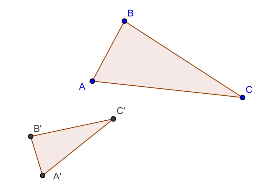 The Similarity (geometry)#Similar triangles card