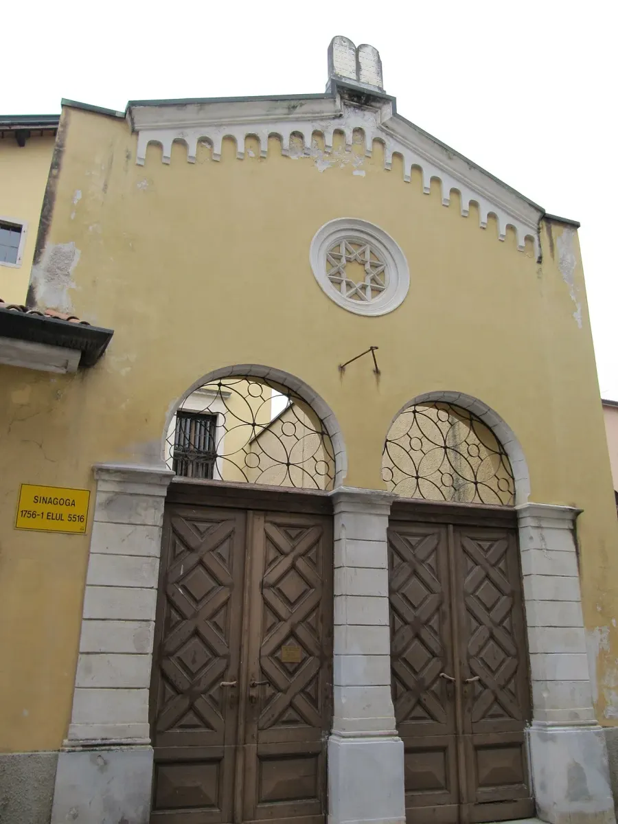 La carte Synagogue de Gorizia