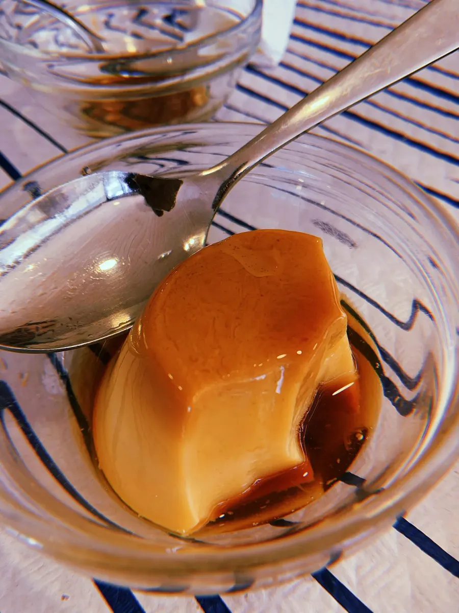 La carte Crème caramel