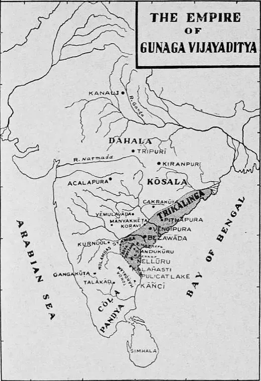 La carte Chalukyas orientaux