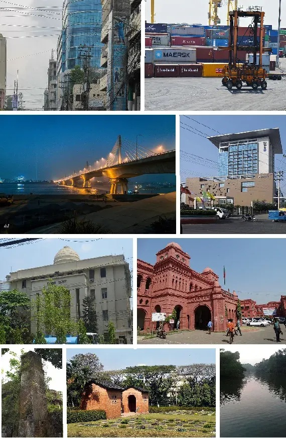 La carte Chittagong