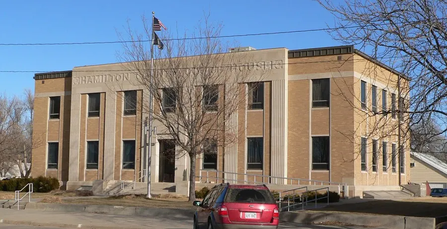 The Hamilton County, Kansas card