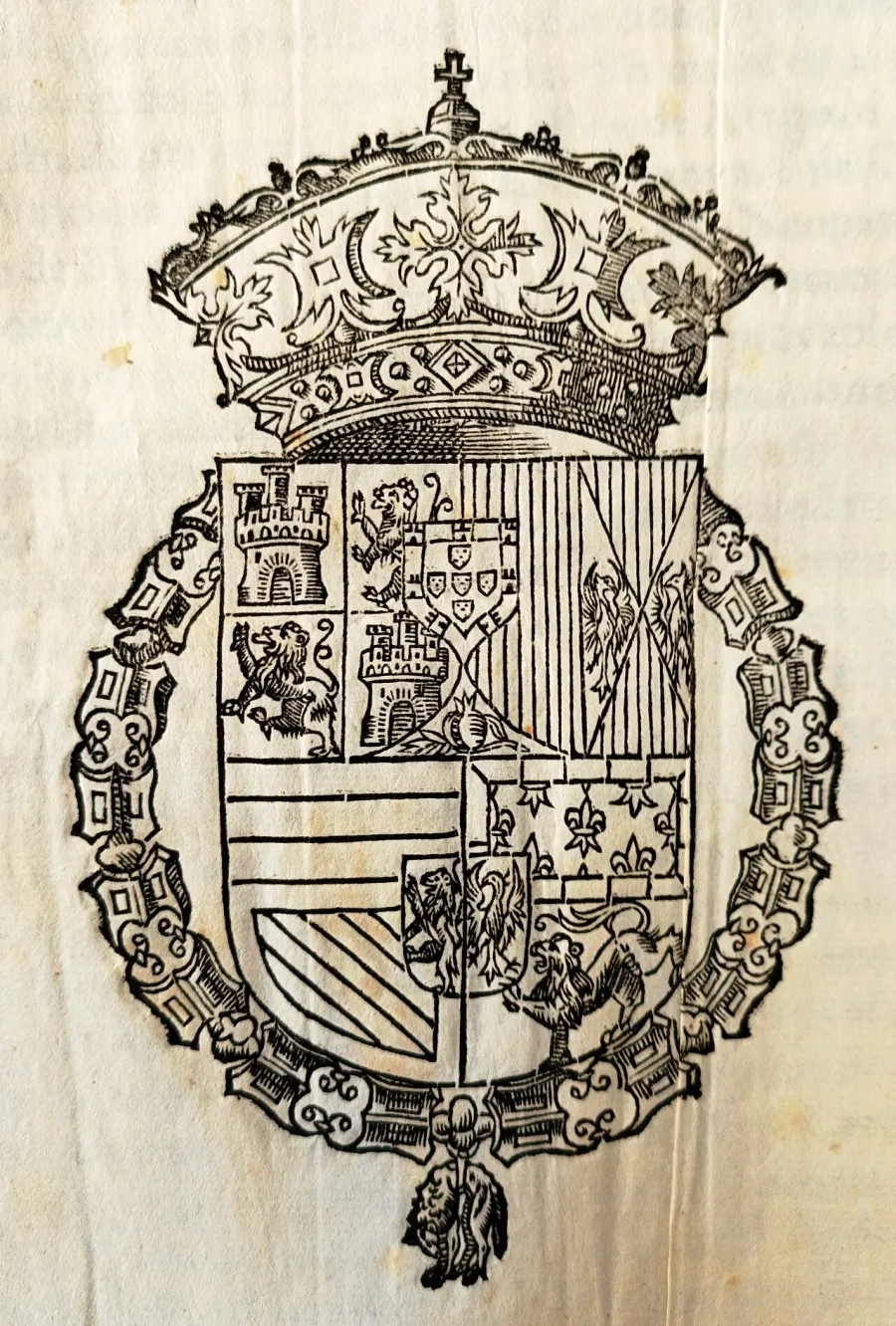 La carte Armoiries du roi d'Espagne