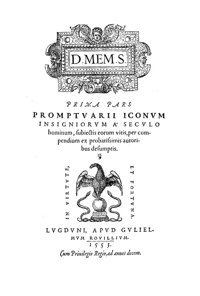 The Promptuarium Iconum Insigniorum card