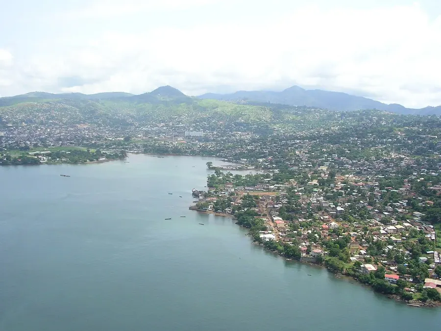 La carte Freetown