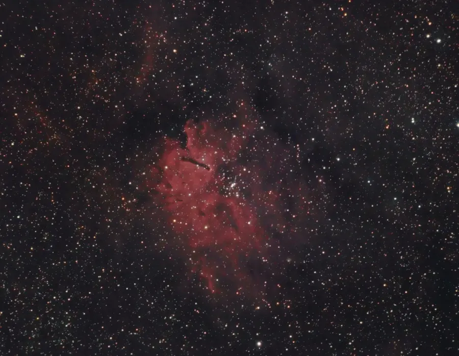 La carte NGC 6823