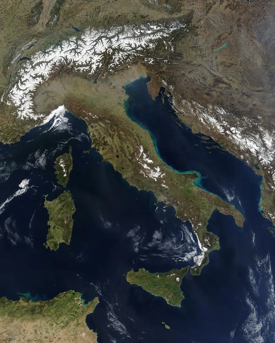 La carte Italie