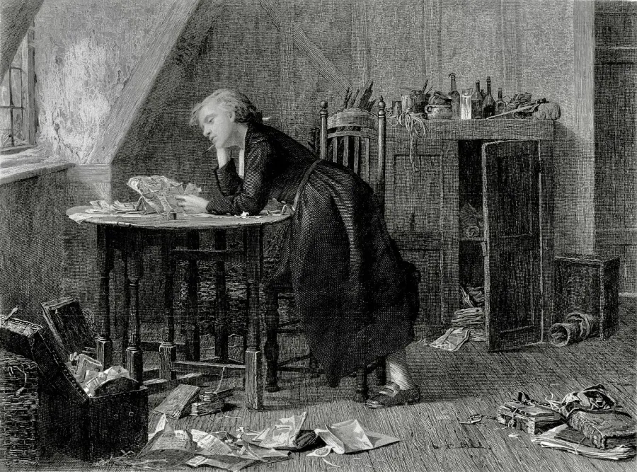 La carte Thomas Chatterton
