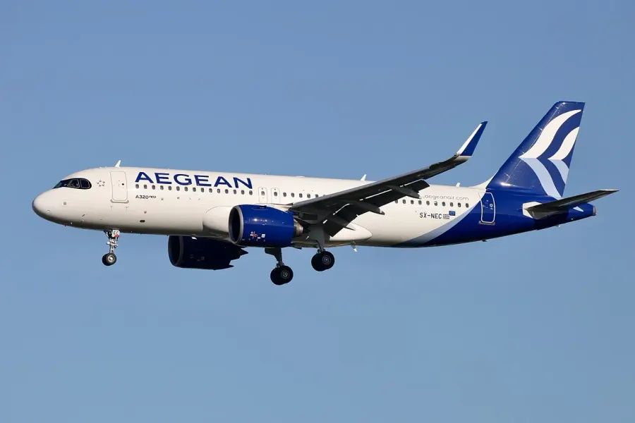La carte Aegean Airlines