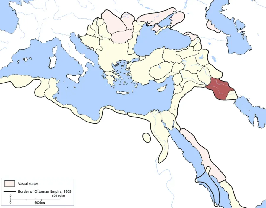 La carte Eyalet de Bagdad