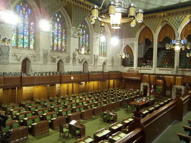 La carte Chambre des communes du Canada