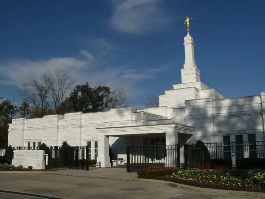 La carte Temple mormon de Baton Rouge