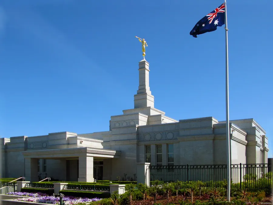 La carte Temple mormon de Melbourne