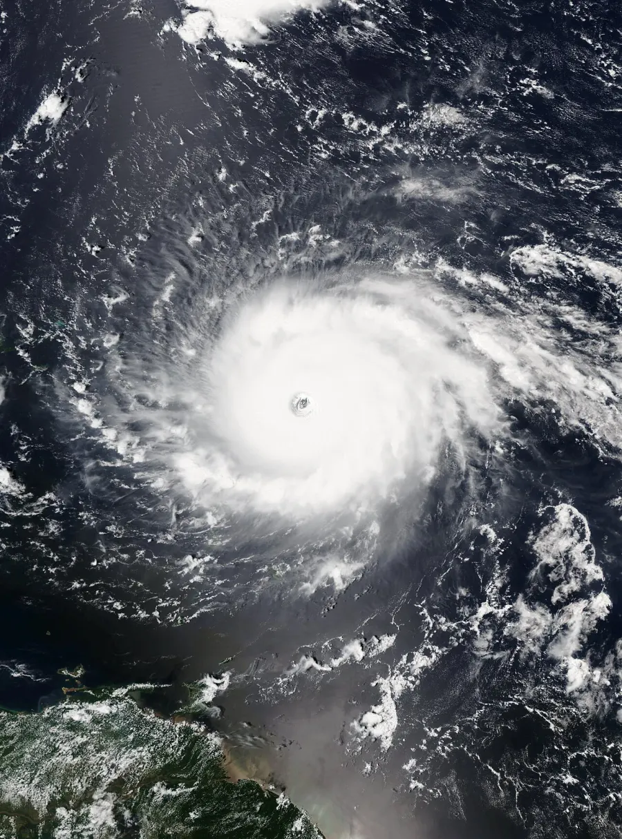 La carte Ouragan Irma