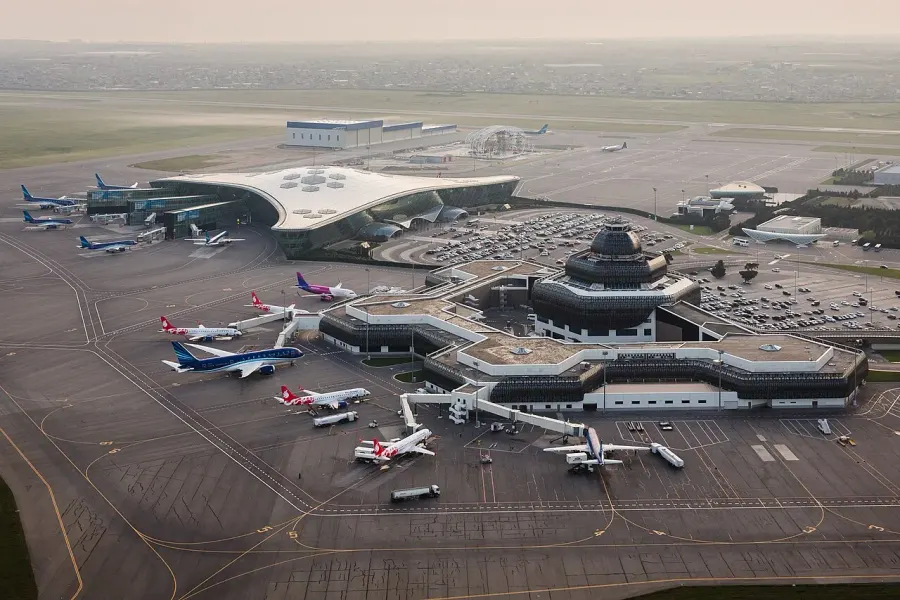 La carte Aéroport international Heydar-Aliyev de Bakou