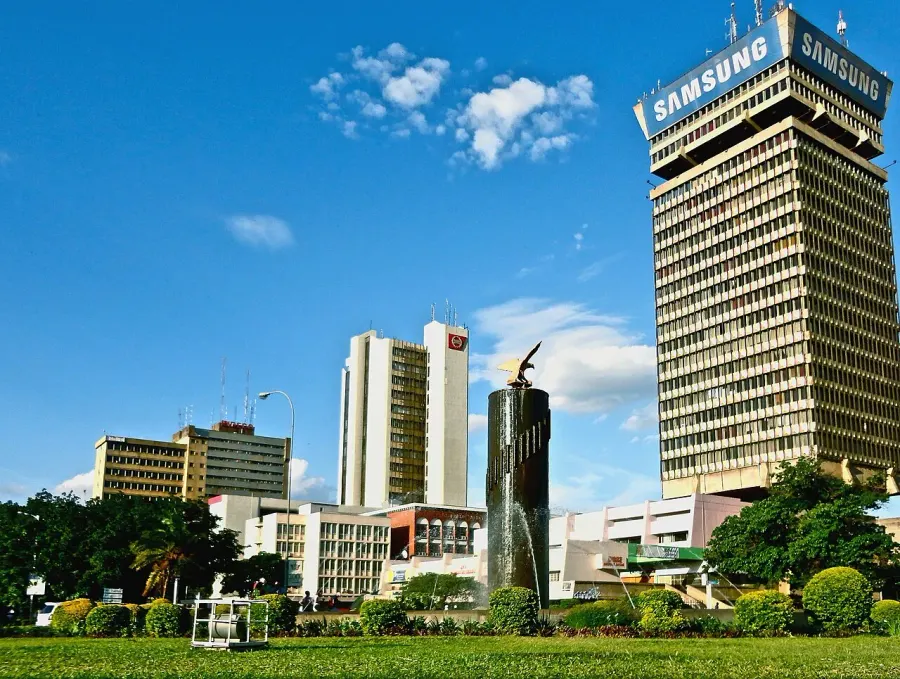 La carte Lusaka