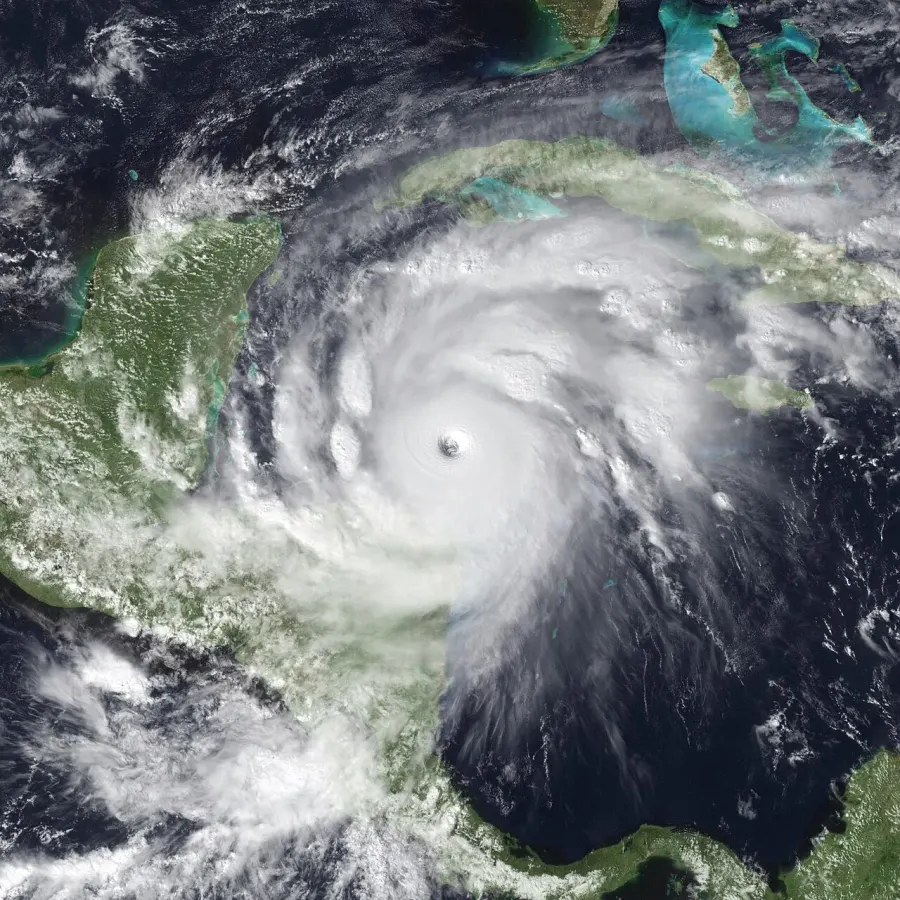 La carte Ouragan Mitch