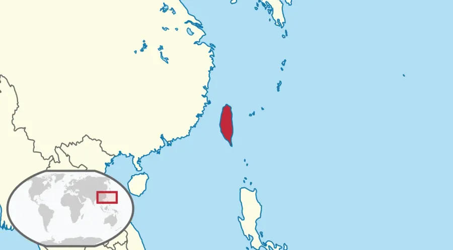 The Taiwan under Qing rule card