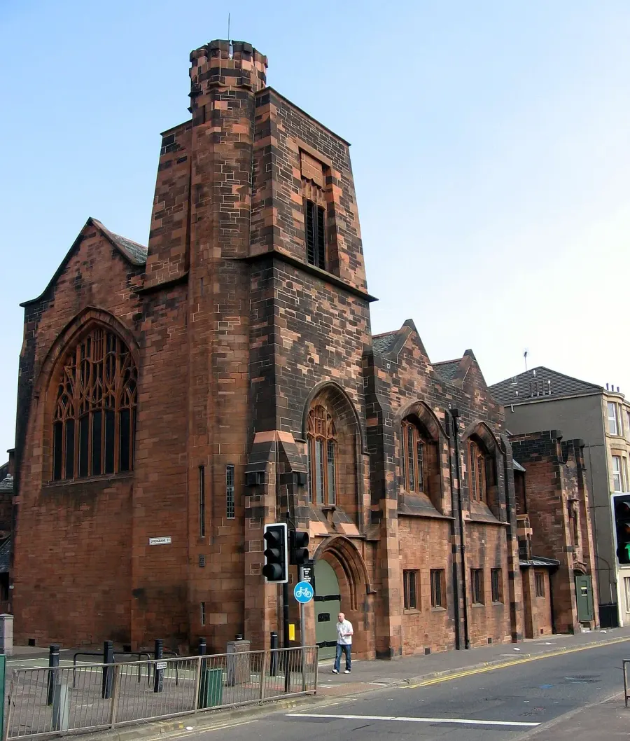 La carte Queen's Cross Church de Glasgow