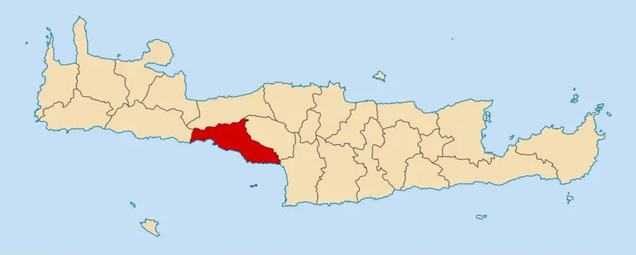 La carte Ágios Vasílios