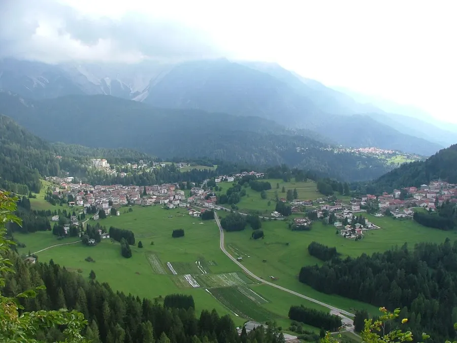 La carte Vigo di Cadore