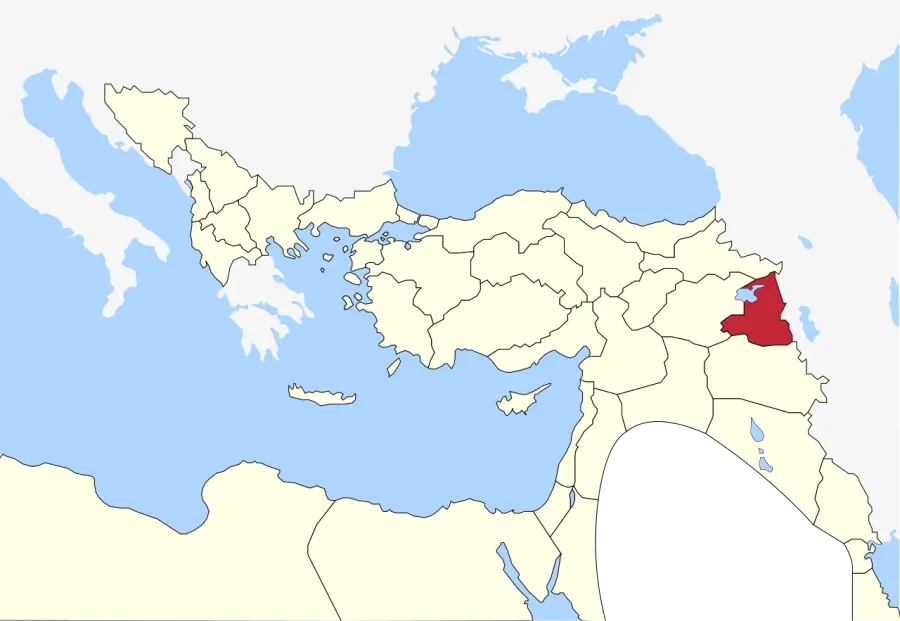La carte Vilayet de Van
