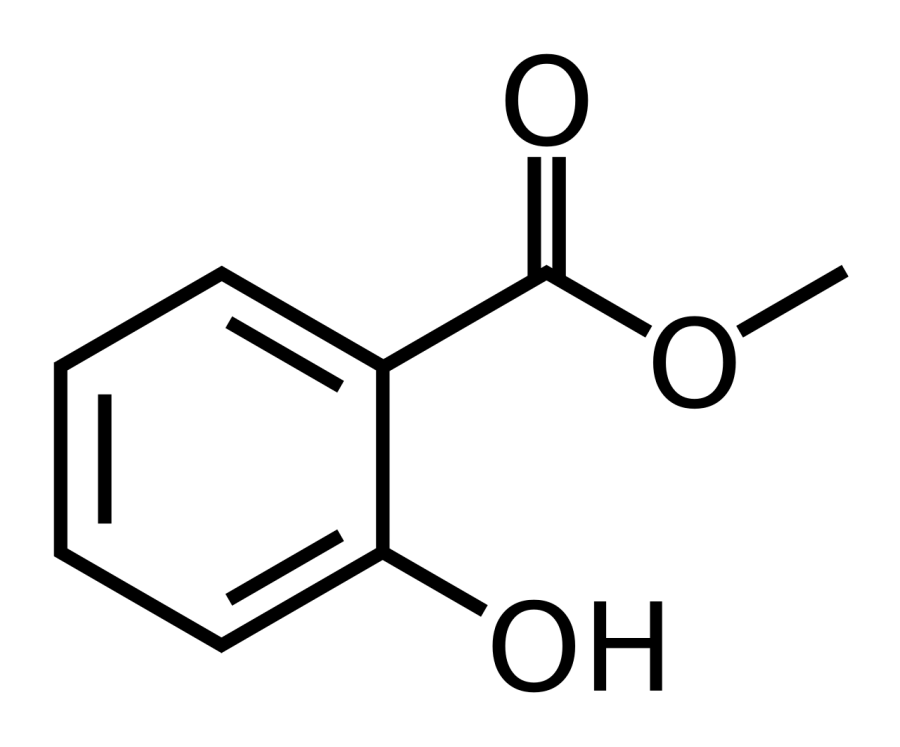 La carte Salicylate de méthyle