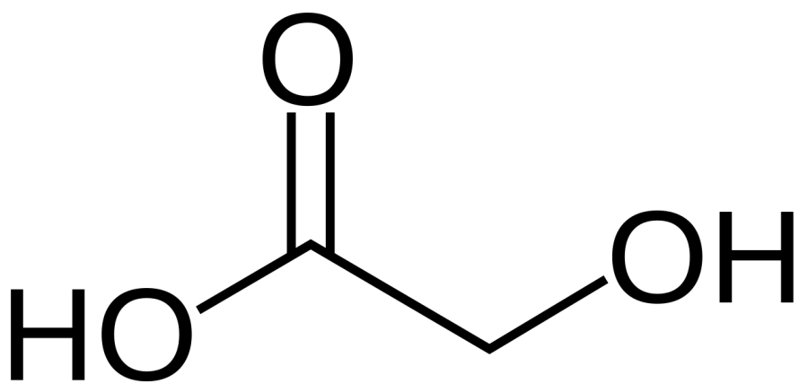 La carte Acide glycolique