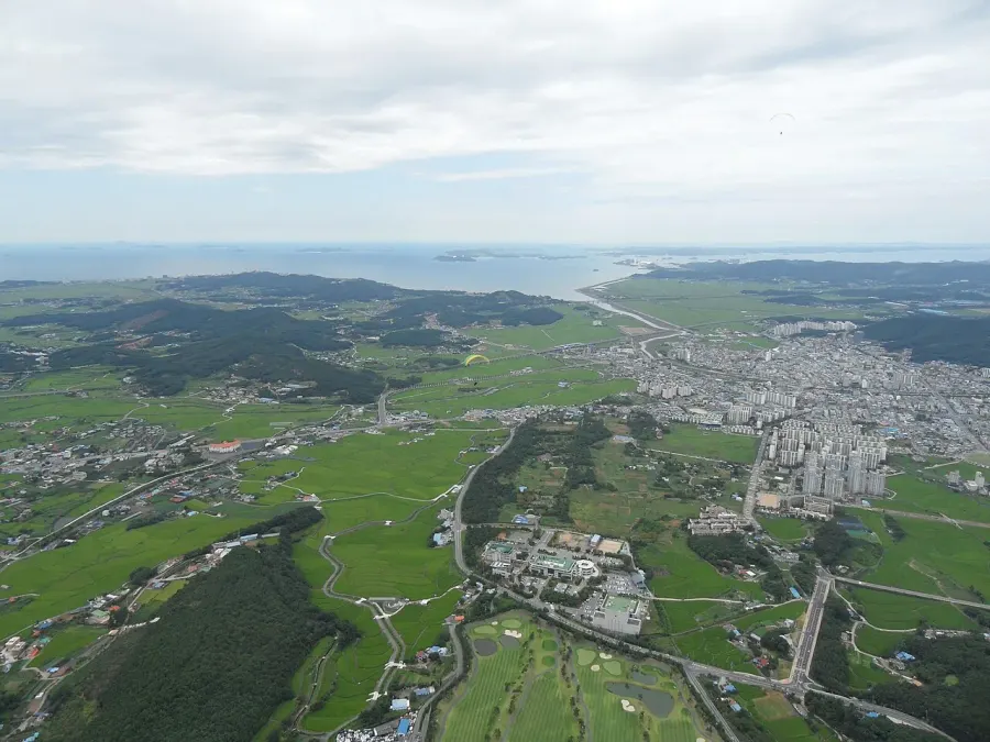 La carte Chungcheong du Sud