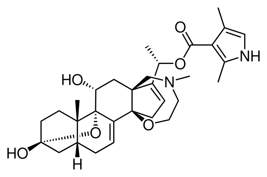 La carte Batrachotoxine