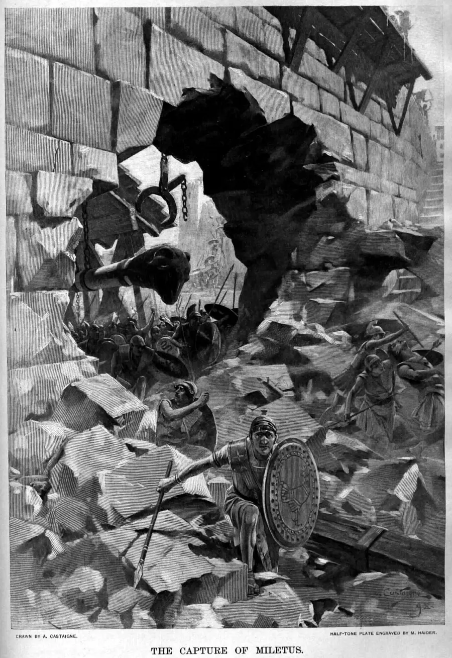 The Siege of Miletus card