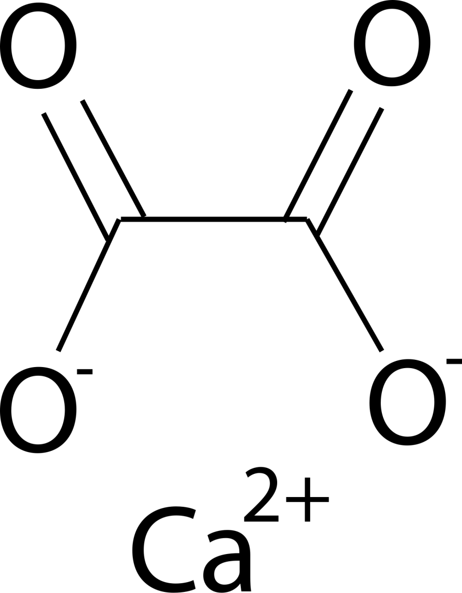 La carte Oxalate de calcium