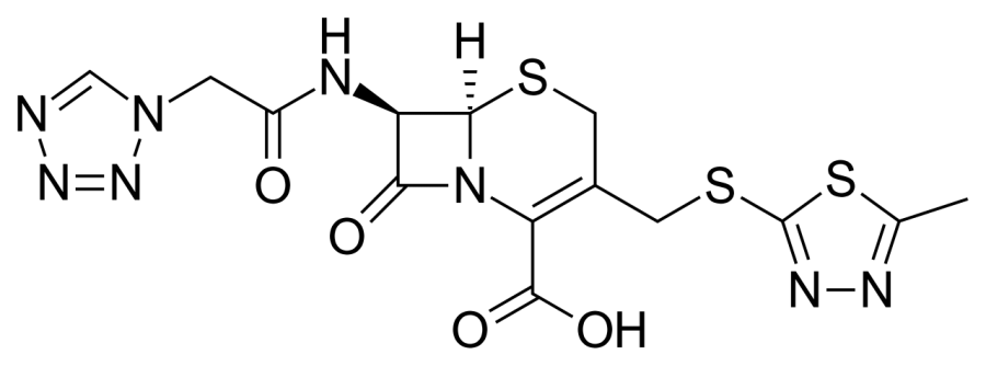 La carte Céfazoline