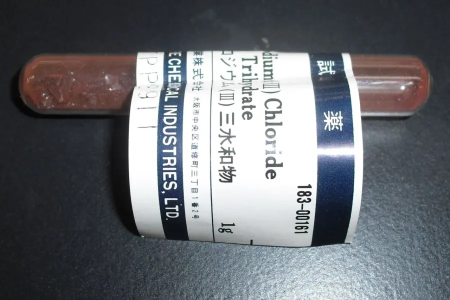 La carte Chlorure de rhodium(III)