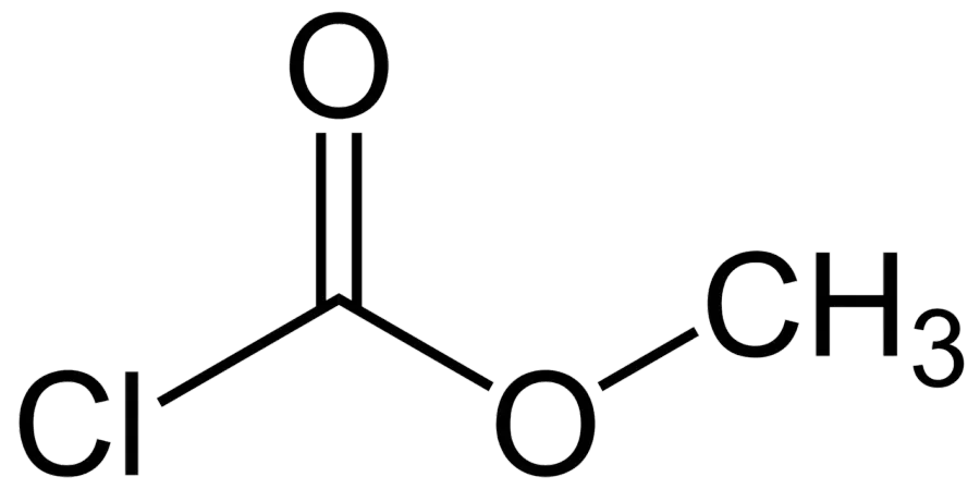 The Methyl chloroformate card