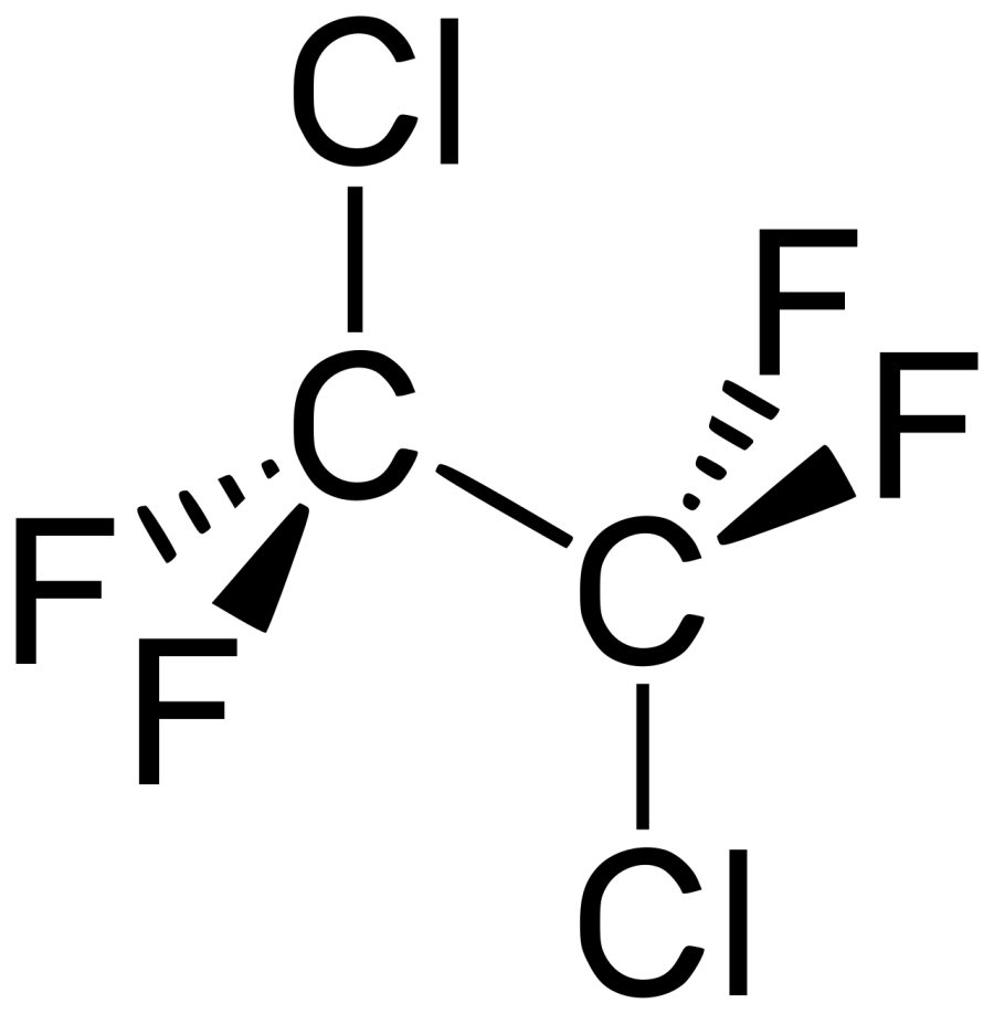 The 1,2-Dichlorotetrafluoroethane card