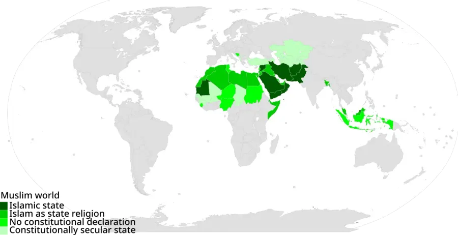La carte État islamique