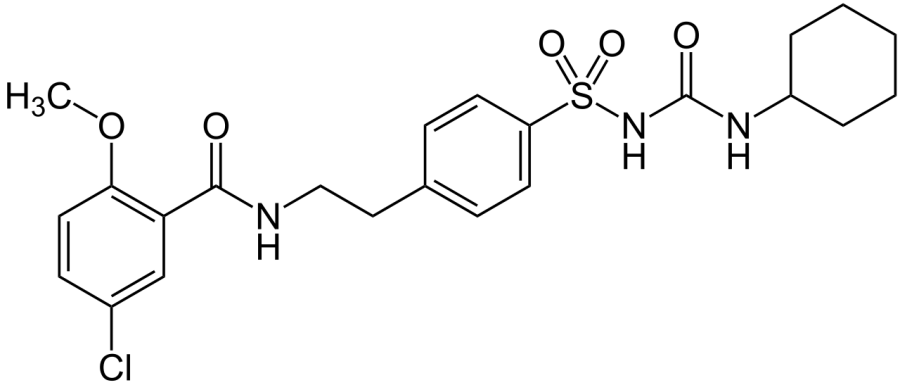La carte Glibenclamide