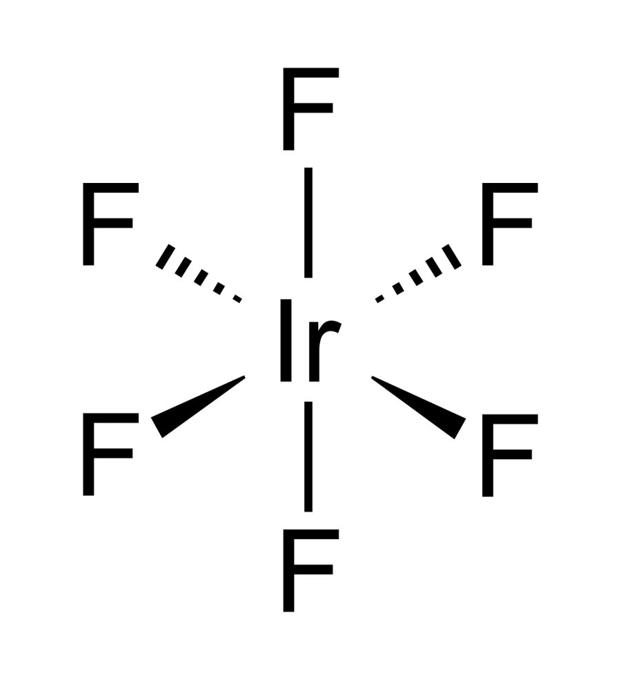 The Iridium hexafluoride card