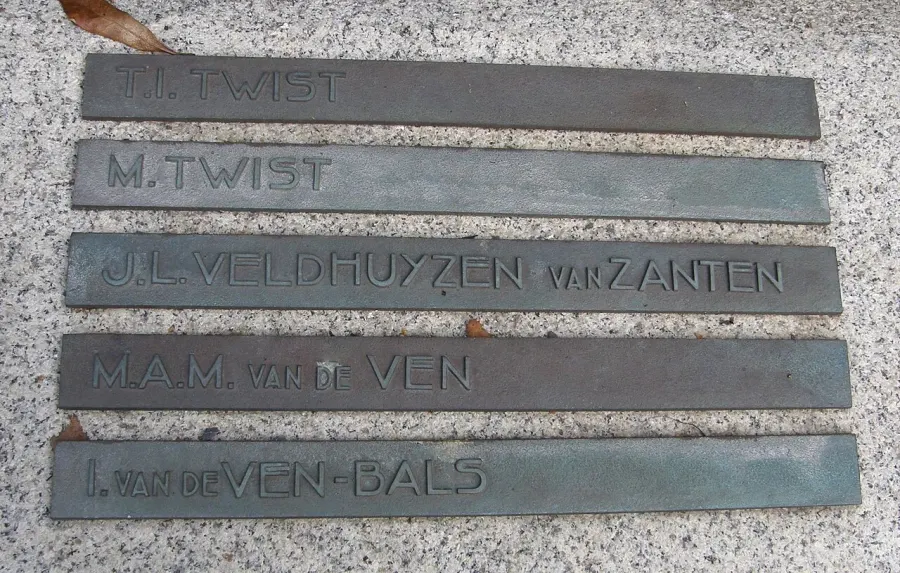La carte Jacob Veldhuyzen van Zanten