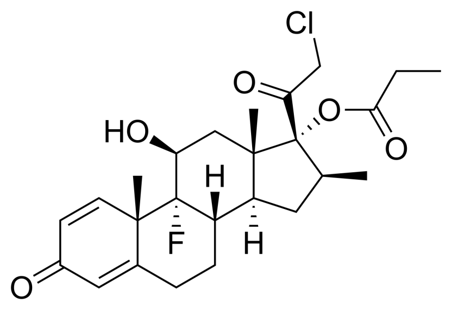 The Clobetasol propionate card