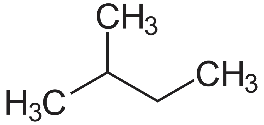 La carte 2-Méthylbutane