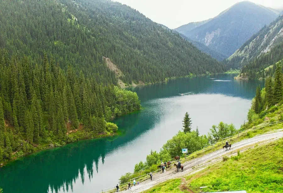 La carte Parc national des lacs Kolsay