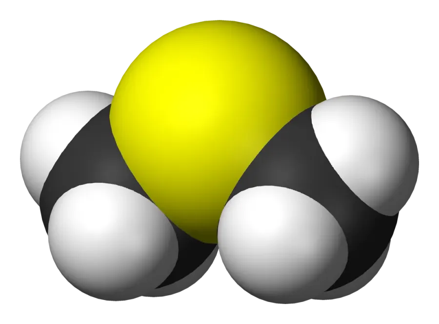 La carte Sulfure de diméthyle