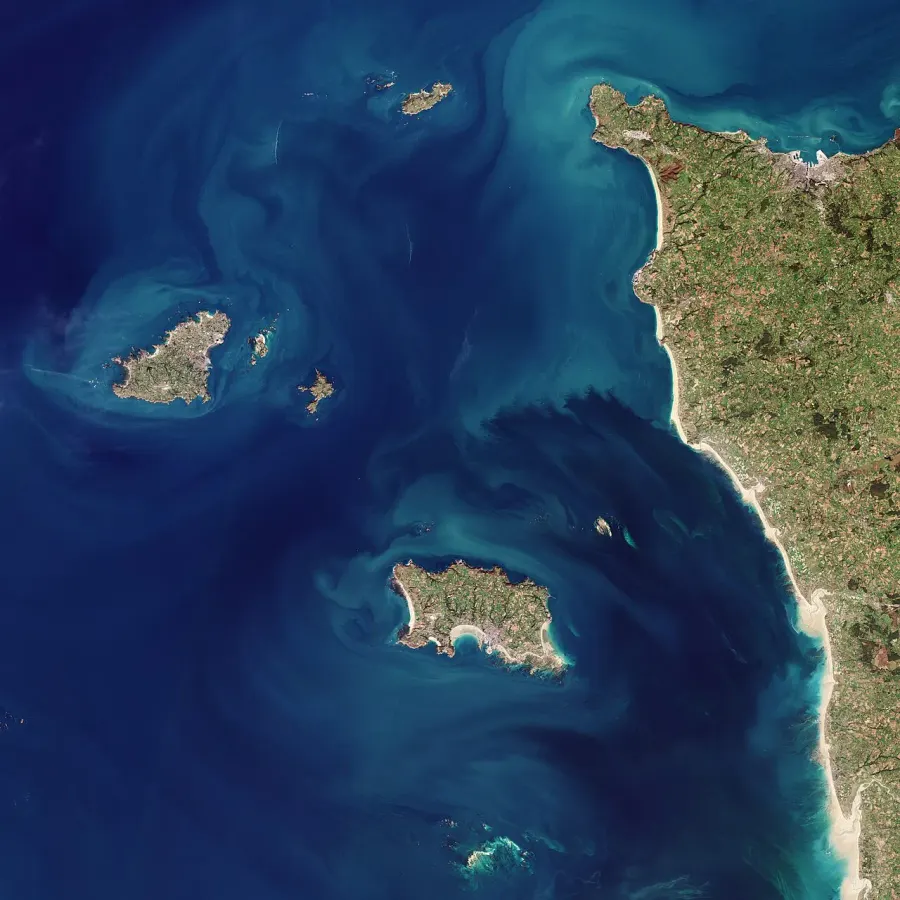 La carte Îles Anglo-Normandes