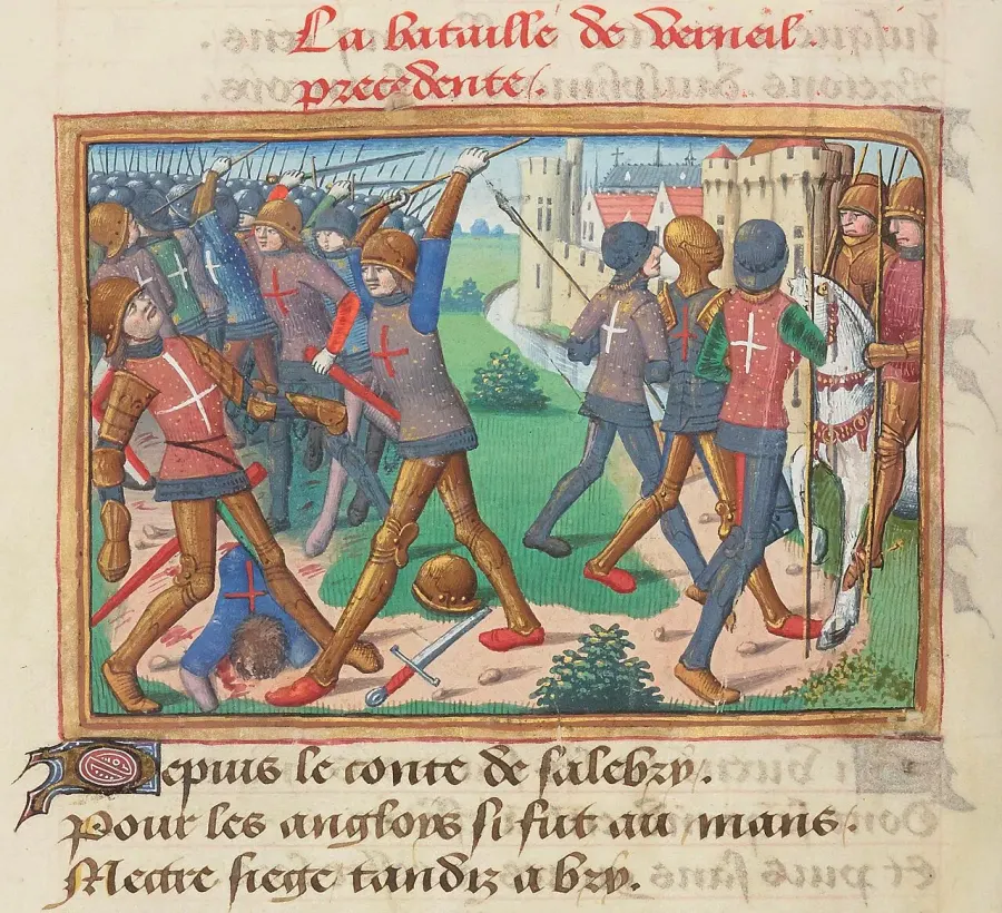 La carte Bataille de Verneuil