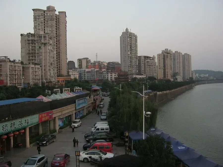 La carte Neijiang